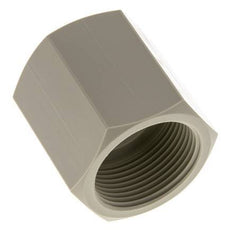 Socket G1 1/4'' Female Polypropylene (pp) 10bar (140.5psi) FDA 50mm Hex