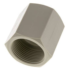 Socket G1 1/4'' Female Polypropylene (pp) 10bar (140.5psi) FDA 50mm Hex