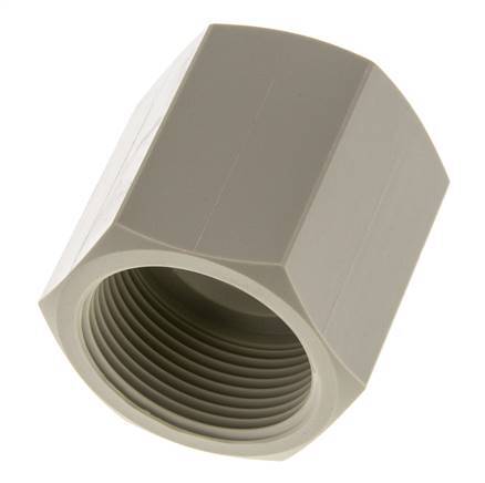 Socket G1 1/4'' Female Polypropylene (pp) 10bar (140.5psi) FDA 50mm Hex