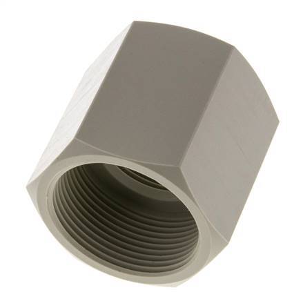 Socket G1 1/2'' Female Polypropylene (pp) 10bar (140.5psi) FDA 55mm Hex