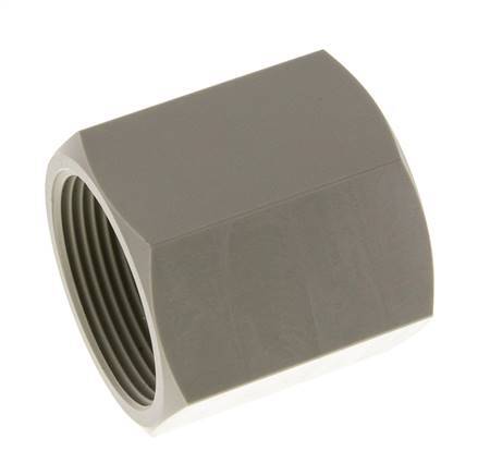 Socket G1 1/2'' Female Polypropylene (pp) 10bar (140.5psi) FDA 55mm Hex