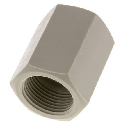 Socket G1'' Female Polypropylene (pp) 10bar (140.5psi) FDA 43mm Hex