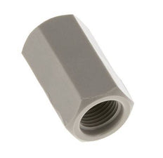 Socket G1/8'' Female Polypropylene (pp) 10bar (140.5psi) FDA 14mm Hex [2 Pieces]