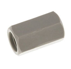 Socket G1/8'' Female Polypropylene (pp) 10bar (140.5psi) FDA 14mm Hex [2 Pieces]