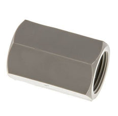 Socket G3/8'' Female Polypropylene (pp) 10bar (140.5psi) FDA 22mm Hex