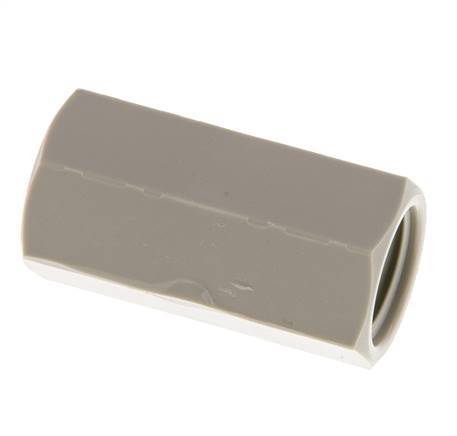 Socket G1/4'' Female Polypropylene (pp) 10bar (140.5psi) FDA 17mm Hex