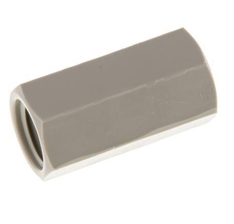 Socket G1/4'' Female Polypropylene (pp) 10bar (140.5psi) FDA 17mm Hex