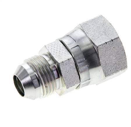 JIC Reducing Nipple UNF 3/4''-16 Male x UNF 7/8''-14 Female Steel 210bar (2950.5psi)