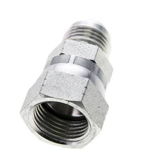 JIC Reducing Nipple UNF 3/4''-16 Male x UNF 7/8''-14 Female Steel 210bar (2950.5psi)