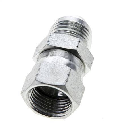 JIC Nipple UNF 3/4''-16 Male x Female Steel 275bar (3863.75psi)