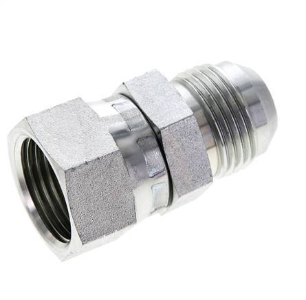 JIC Reducing Nipple UN 1-1/16''-12 Male x UN 1-1/16''-12 Female Steel 210bar (2950.5psi)