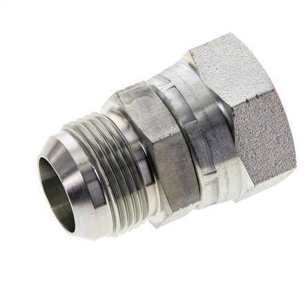 JIC Nipple UN 1-5/16''-12 Male x Female Steel 170bar (2388.5psi)
