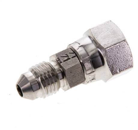 JIC Nipple UNF 7/16''-20 Male x Female Stainless Steel 310bar (4355.5psi)