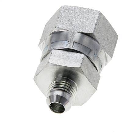 JIC Reducing Nipple UNF 9/16''-18 Male x UN 1-1/16''-12 Female Steel 210bar (2950.5psi)