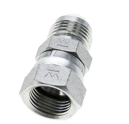 JIC Nipple UNF 7/8''-14 Male x Female Steel 210bar (2950.5psi)