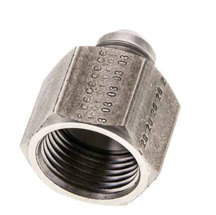 JIC Reducing Nipple UNF 3/4''-16 Male x UN 1-1/16''-12 Female Stainless Steel 210bar (2950.5psi)