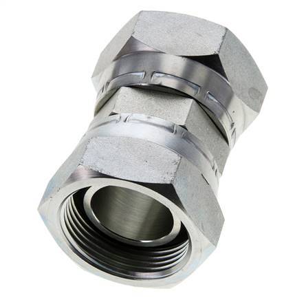 Reducing Straight Connector G1 1/4'' Female High Pressure Steel 60° Cone 150bar (2107.5psi) Hydraulic