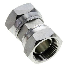 Reducing Straight Connector G1 1/4'' Female High Pressure Steel 60° Cone 150bar (2107.5psi) Hydraulic