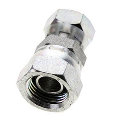 Reducing Straight Connector G3/8'' x G1/2'' Female High Pressure Steel 60° Cone 300bar (4215.0psi) Hydraulic