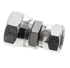 Reducing Straight Connector G3/8'' x G1/2'' Female High Pressure Steel 60° Cone 300bar (4215.0psi) Hydraulic