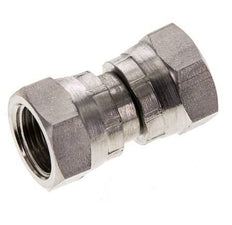 Reducing Straight Connector G3/8'' Female High Pressure Stainless Steel 60° Cone 425bar (5971.25psi) Hydraulic