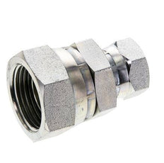 Reducing Straight Connector G1/2'' x G1'' Female High Pressure Steel 60° Cone 150bar (2107.5psi) Hydraulic