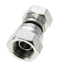 Reducing Straight Connector G1/4'' x G3/8'' Female High Pressure Steel 60° Cone 425bar (5971.25psi) Hydraulic