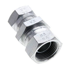 Reducing Straight Connector G1/2'' x G3/4'' Female High Pressure Steel 60° Cone 175bar (2458.75psi) Hydraulic