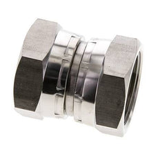 Reducing Straight Connector G1 1/4'' Female High Pressure Stainless Steel 60° Cone 150bar (2107.5psi) Hydraulic