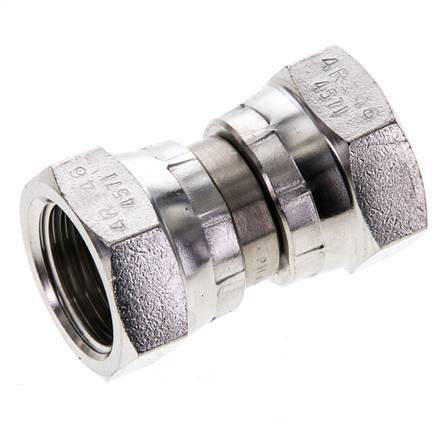 Reducing Straight Connector G1/2'' Female High Pressure Stainless Steel 60° Cone 300bar (4215.0psi) Hydraulic