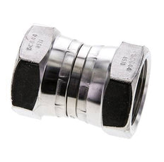 Reducing Straight Connector G1'' Female High Pressure Stainless Steel 60° Cone 150bar (2107.5psi) Hydraulic