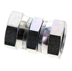 Reducing Straight Connector G1'' Female High Pressure Steel 60° Cone 150bar (2107.5psi) Hydraulic