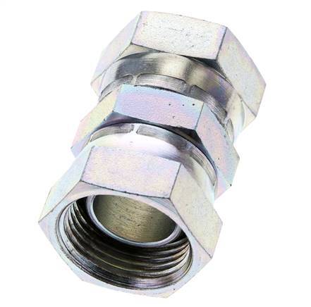Reducing Straight Connector G1'' Female High Pressure Steel 60° Cone 150bar (2107.5psi) Hydraulic
