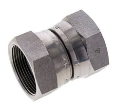 Reducing Straight Connector G1 1/2'' Female High Pressure Steel 60° Cone 125bar (1756.25psi) Hydraulic