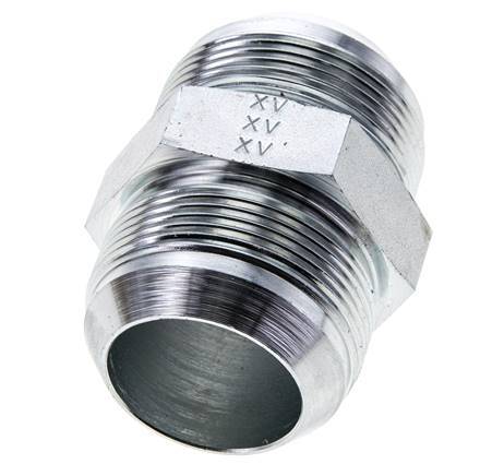 JIC Double Nipple UN 1-7/8''-12 Steel 100bar (1405.0psi)