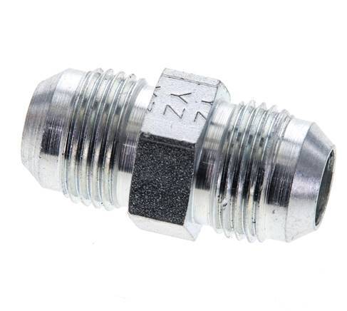 JIC Double Nipple UNF 7/8''-14 Steel 210bar (2950.5psi) [2 Pieces]