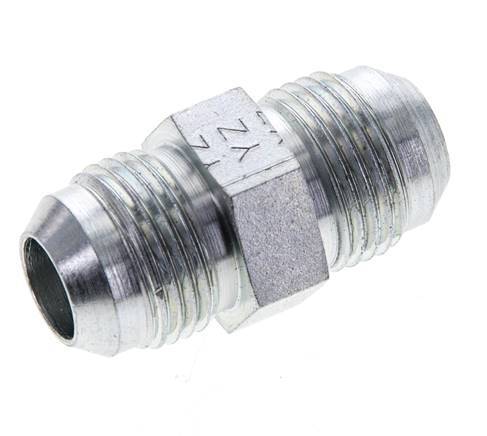 JIC Double Nipple UNF 7/8''-14 Steel 210bar (2950.5psi) [2 Pieces]