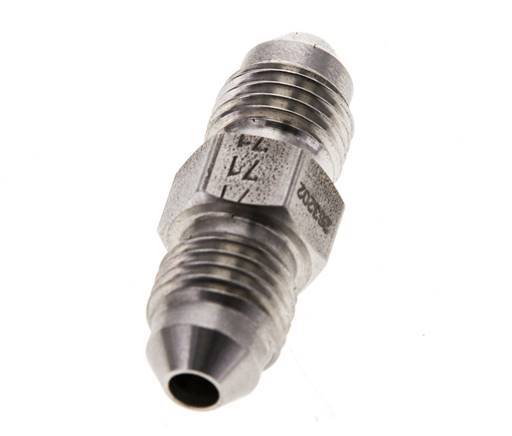 JIC Double Nipple UNF 7/16''-20 Stainless Steel 310bar (4355.5psi)