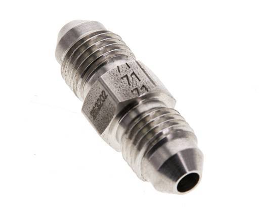 JIC Double Nipple UNF 7/16''-20 Stainless Steel 310bar (4355.5psi)