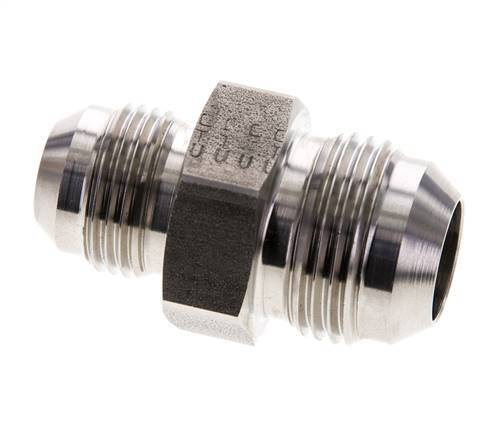 JIC Reducing Double Nipple UNF 7/8''-14 x UN 1-1/16''-12 Stainless Steel 210bar (2950.5psi)