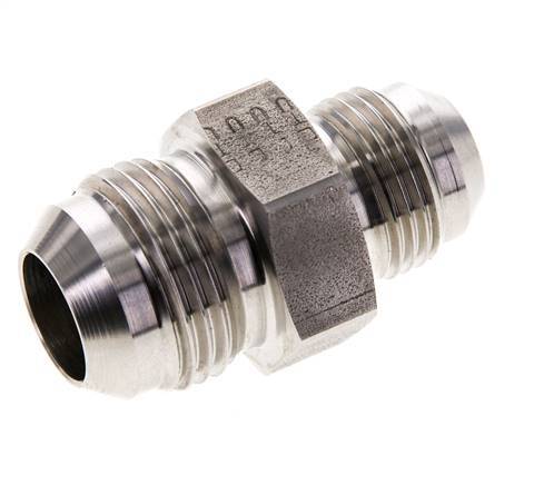 JIC Reducing Double Nipple UNF 7/8''-14 x UN 1-1/16''-12 Stainless Steel 210bar (2950.5psi)