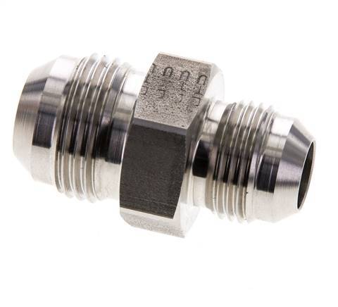 JIC Reducing Double Nipple UNF 7/8''-14 x UN 1-1/16''-12 Stainless Steel 210bar (2950.5psi)