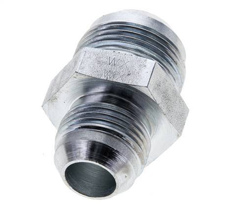 JIC Reducing Double Nipple UN 1-1/16''-12 x UN 1-5/16''-12 Steel 170bar (2388.5psi)