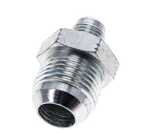 JIC Reducing Double Nipple UNF 1/2''-20 x UNF 7/8''-14 Steel 210bar (2950.5psi)