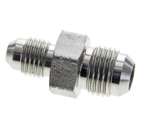JIC Reducing Double Nipple UNF 7/16''-20 x UNF 9/16''-18 Steel 275bar (3863.75psi) [2 Pieces]