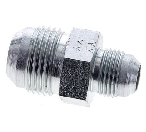 JIC Reducing Double Nipple UNF 7/8''-14 x UN 1-1/16''-12 Steel 210bar (2950.5psi)