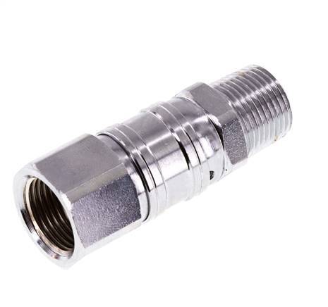 Rotary Joint R3/8'' Male x G3/8'' Female Nickel-plated Steel 15bar (210.75psi) for Tools