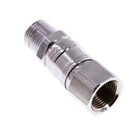 Rotary Joint R3/8'' Male x G3/8'' Female Nickel-plated Steel 15bar (210.75psi) for Tools