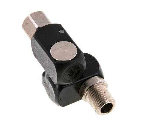 Rotary Joint R1/4'' Female x Male Z-shape Nickel-plated Brass / Plastic 15bar (210.75psi)