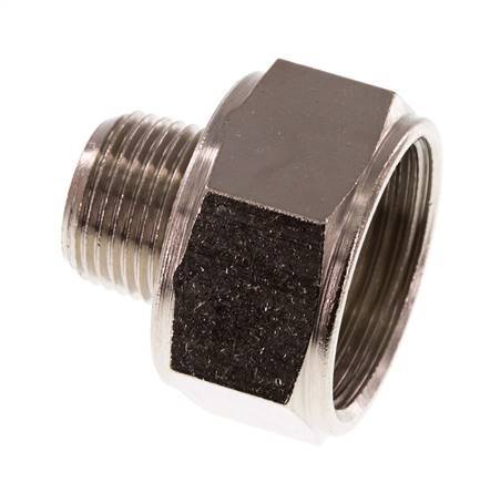 Reducing Adapter R3/8'' Male x Rp3/4'' Female Nickel-plated Brass 16bar (224.8psi)